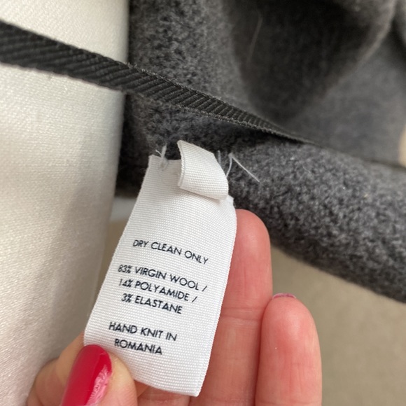 Hand-knit wool long cardigan - size XS - Picture 5 of 5